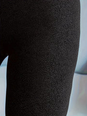  Solid Fleece Lined Leggings High Rise Stretch Leggings
