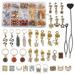Metal Butterfly Hair Clips 187Pcs Set Hippie Hair Accessories Women