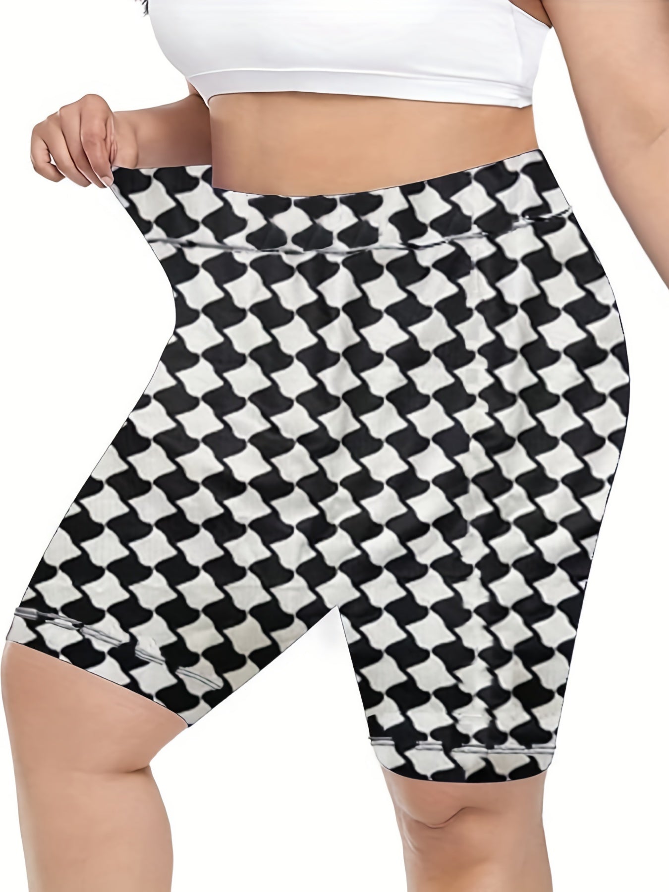  Women's High Rise Skinny Yoga Shorts