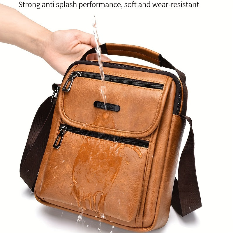WEIXIER Men's Waterproof Business Messenger Bag