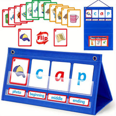 Kindergarten Spelling Game Set Flash Cards Chart Visual Words Learning Toy