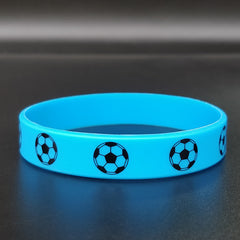 Unisex Soccer Football Silicone Bracelet - Sporty Fan Gift