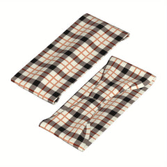 Check Plaid Headband & Pattern Stretchy Fabric Comfort Fit