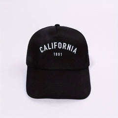 CALIFORNIA 1991 Printed Trucker Hat Mesh Baseball Cap Unisex