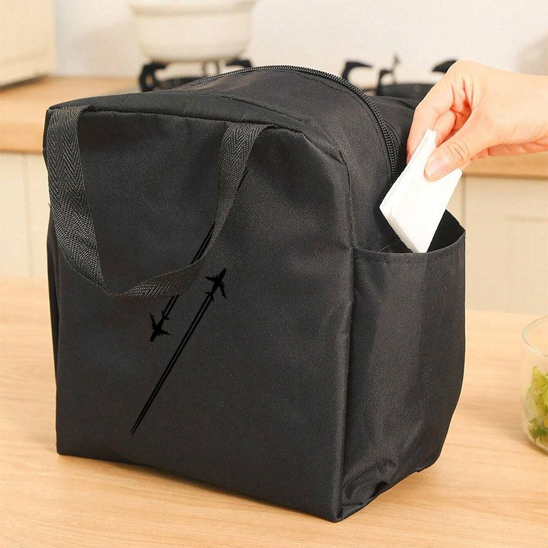 Airplane Insulated Lunch Bag Leakproof Aluminum Foil Lining