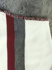  Colorblock Tassel Drawstring Fringe Trim Open Front Hoodie