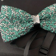Men's Glitter Faux Diamond Bow Tie for Nightclub Banquet