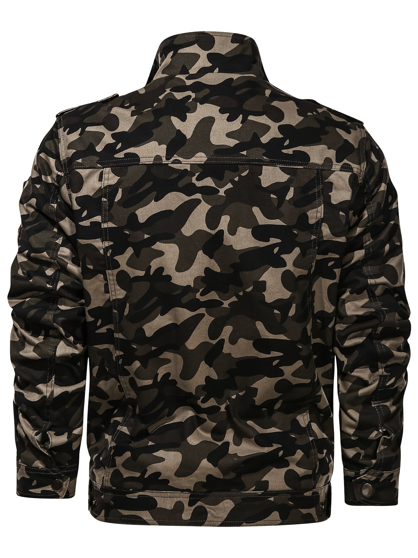 Men's Tactical Camo Work Jacket with Zipper
