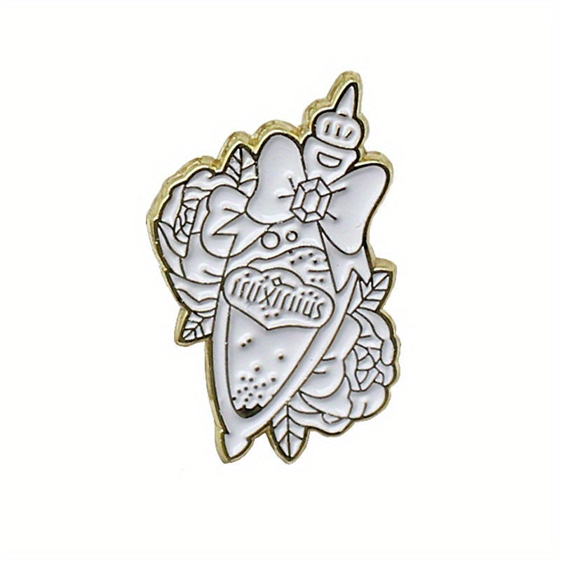 Spice Book Men's Novel Lacquer Enamel Brooch
