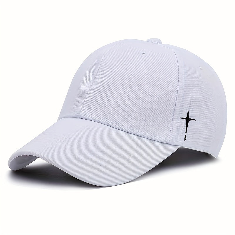 Cross Print Baseball Cap Unisex Casual Sun Hat Lightweight Dad Hat