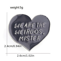 Heart Shaped Letter Brooch