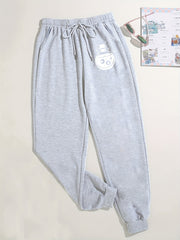 Plus Size Halloween Sports Pants Women's Plus Graphic Print