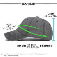 Vintage Printed Baseball Cap Outdoor Sun Hat