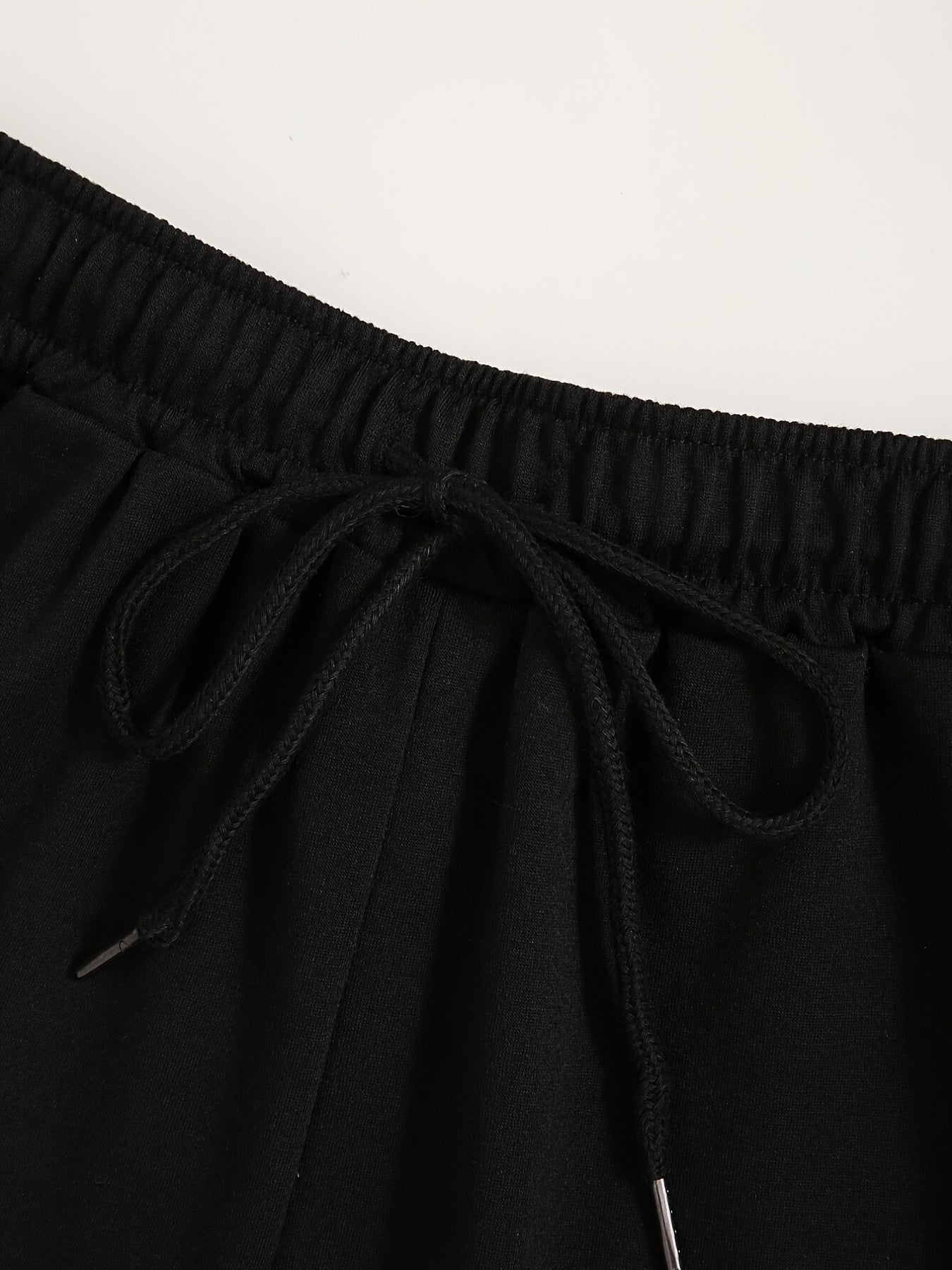  Dog Print High Rise Stretch Drawstring Loose Shorts