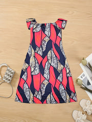  Colorblock Paisley & Leopard Print Maxi Dress