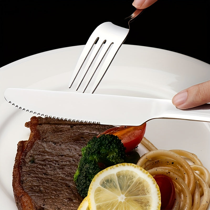 Stainless Steel Western Flatware Set - 24pcs