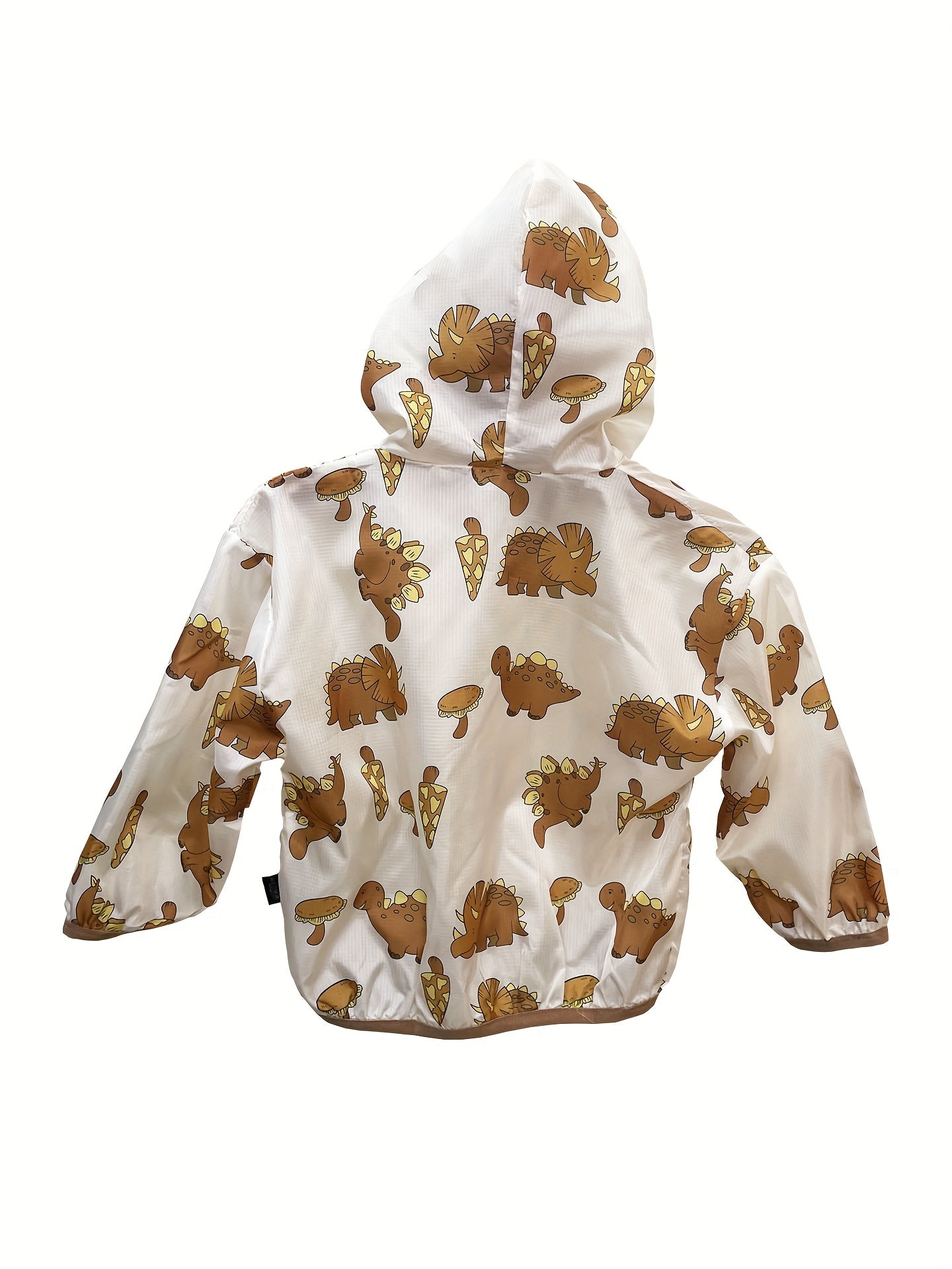 Kid's Hooded Sun Protect Jacket Happy Face Print Coat
