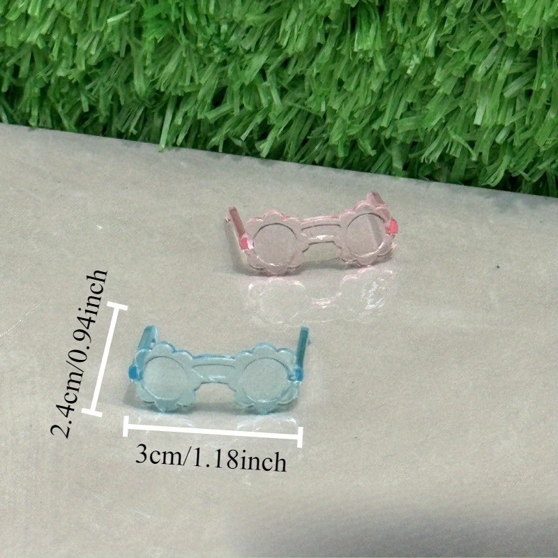 Dollhouse Mini Glasses Decorative Accessories Various Glasses DIY Decorations