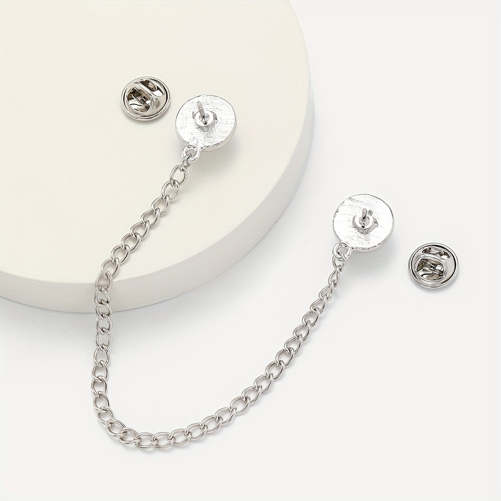 Pearl Chain Brooch Clothing Accessory Corsage