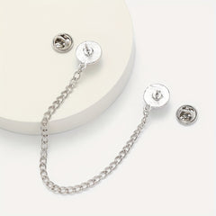 Pearl Chain Brooch Clothing Accessory Corsage