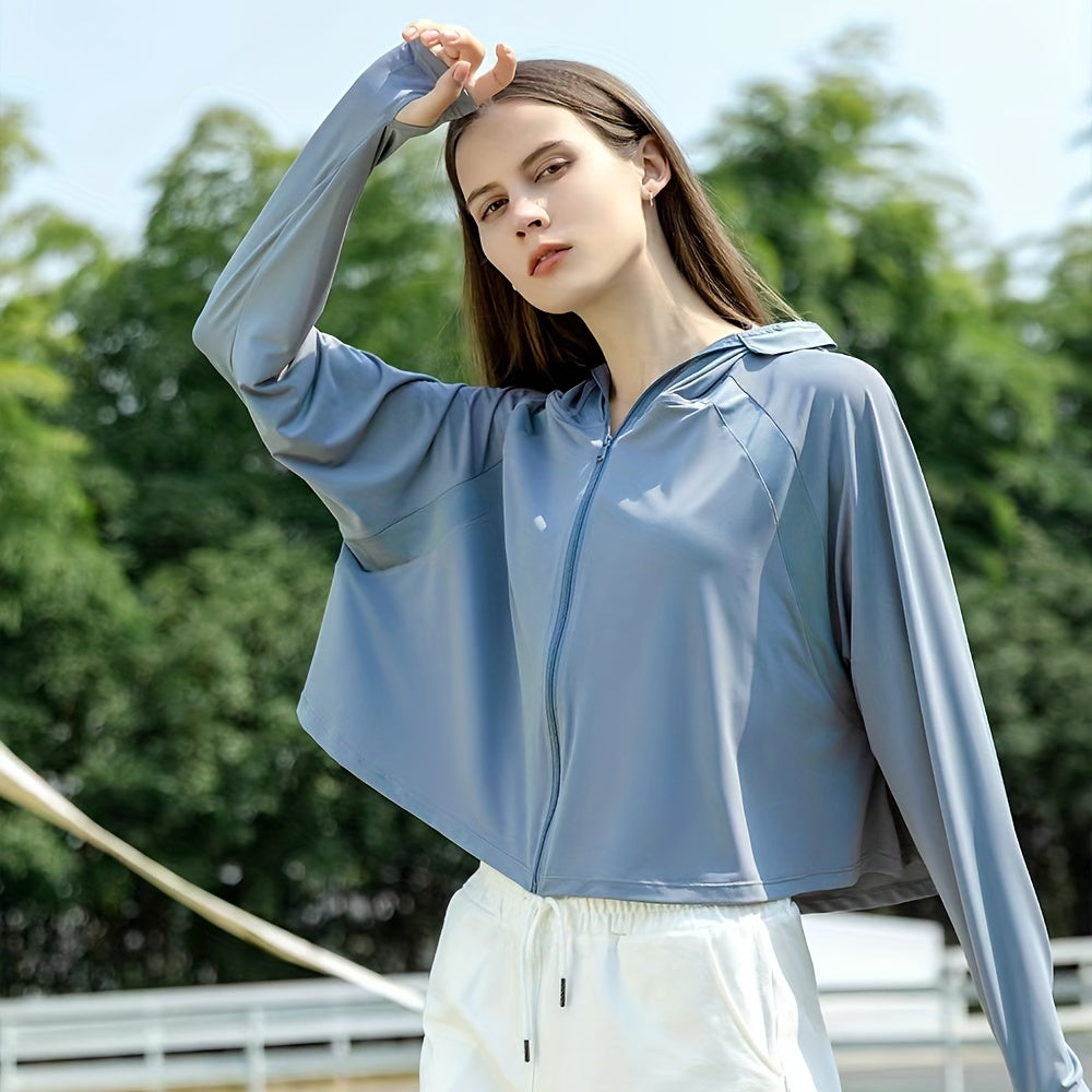 UPF50 Ice Silk Sun Jacket UV Protection Shawl
