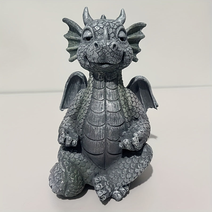 Dragon Statue Resin Ornament Patio Garden Decor