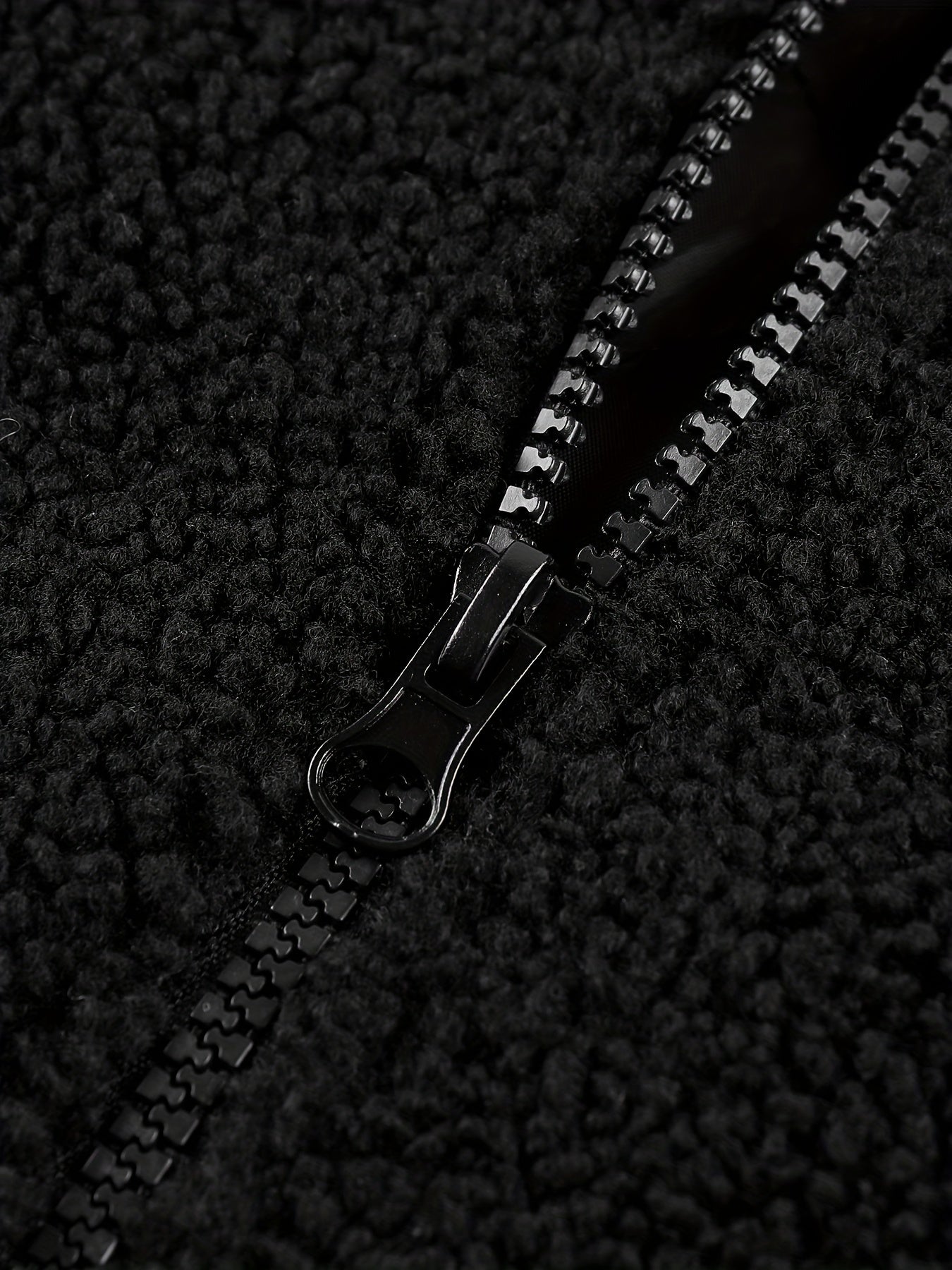 Men's Classic Fleece Track Jacket Stand Collar Zip Up for Spring Fall