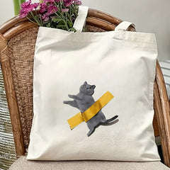 Cat Tape Iron-on Transfer Decal for DIY T-Shirts, Hoodies, Pillows, Backpacks