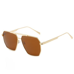 Men's Large Metal Square Sunglasses