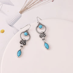 Vintage Turquoise Earrings Women Girls Party Jewelry
