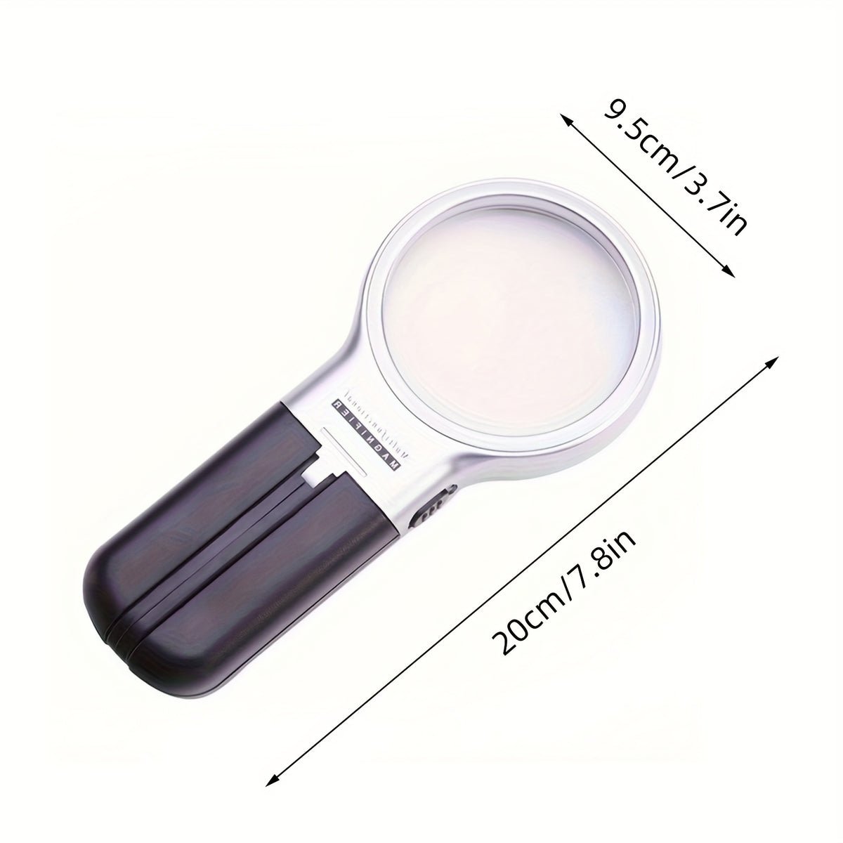 LED Lighted Hands Magnifying Glass With Light Stand Portable Illuminated Magnifi