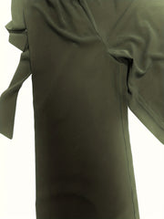 Shirred Wide Leg Jumpsuit Solid Spaghetti Strap Sleeveless