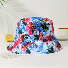 Tie Dye Print Bucket Hat Foldable Fisherman Cap