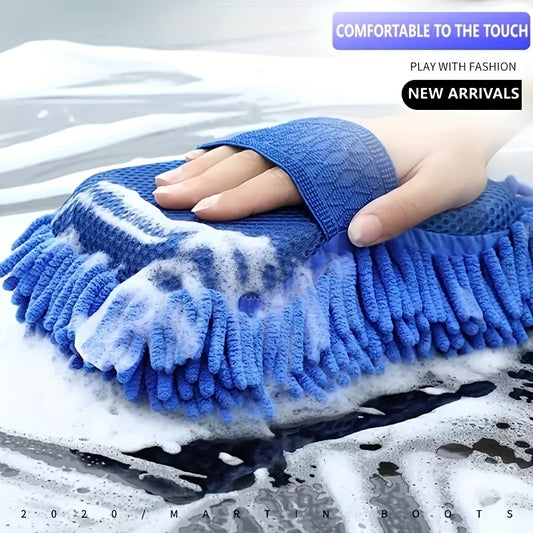 Soft Coral Velvet Car Wash Sponge Detail Cleaning Brush