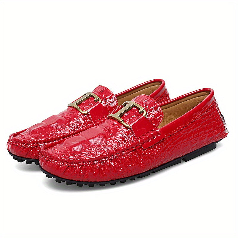 Men's Metallic Loafer Shoes Slip-On Driving Shoes