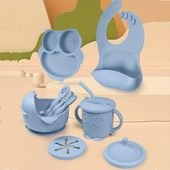 Fox Baby Led Weaning Set: Bib, Bowl, Cup, Plate, Utensils