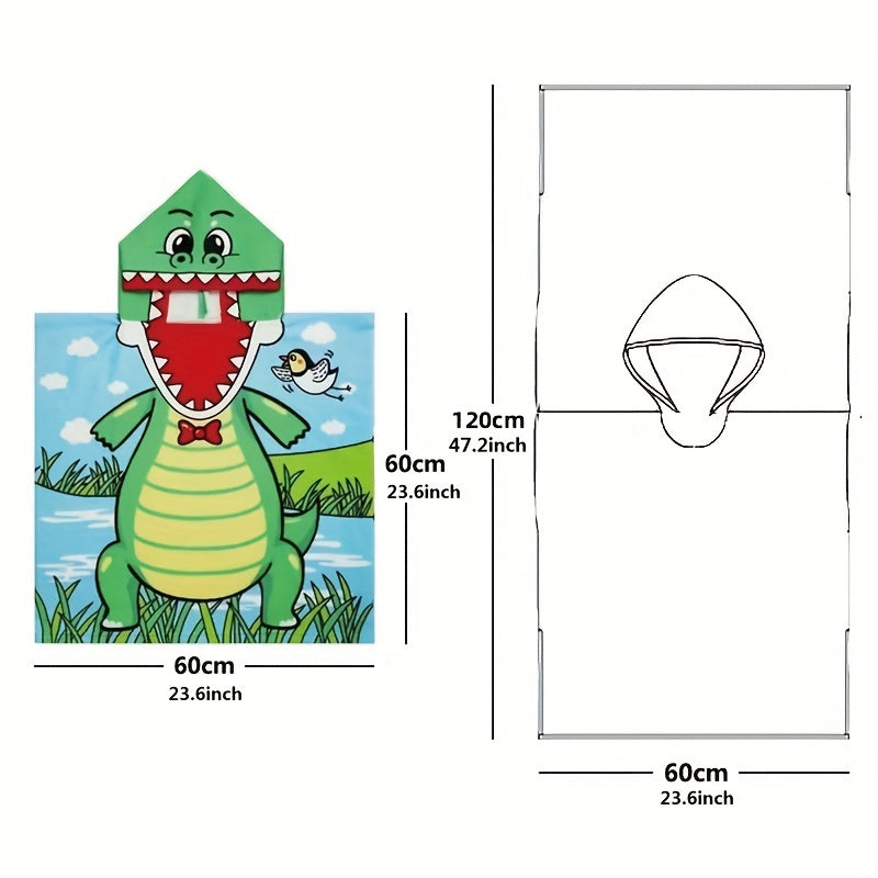 Cartoon Mermaid Kids Hooded Beach Towel Wrap