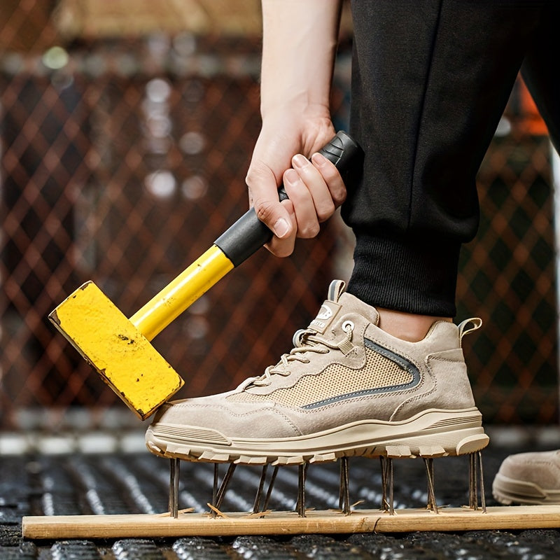 Men's Steel Toe Puncture Proof Work Safety Shoes