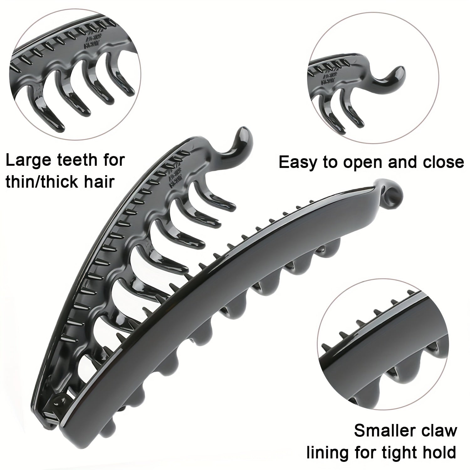 Leopard Pattern Banana Clip for Women, Hair Clip for Ponytail Holder
