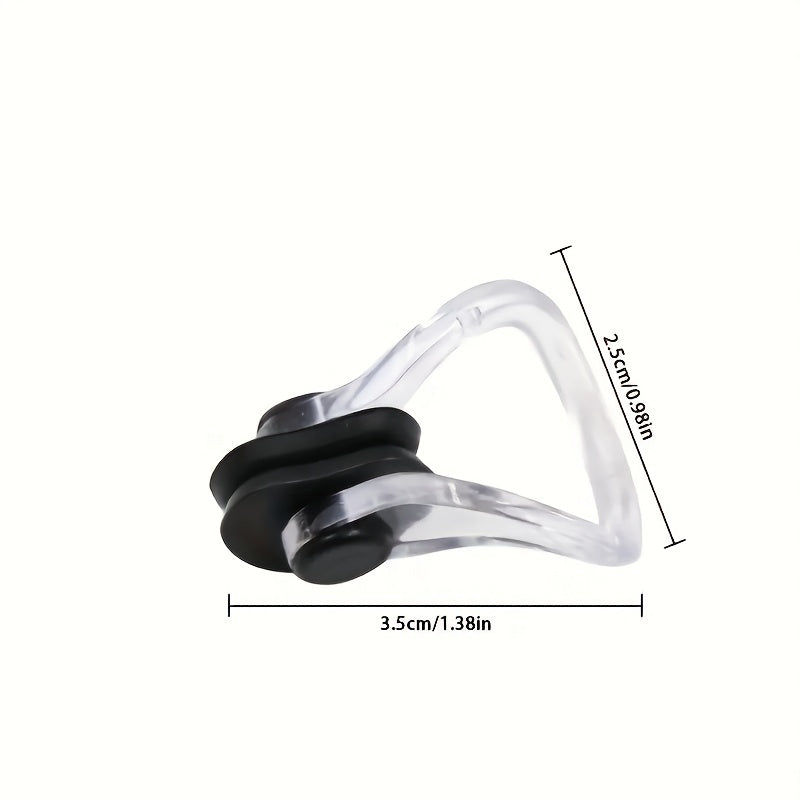 4pcs 2.2" Silicone Nose Clip for Swimming - Men Women