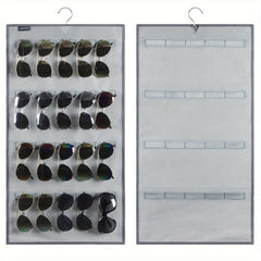 Dual Sided Sunglasses Organizer Wall Mounted Rack Storage