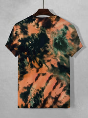Men's Tie Dye Stretch Tee Shirt for Summer
