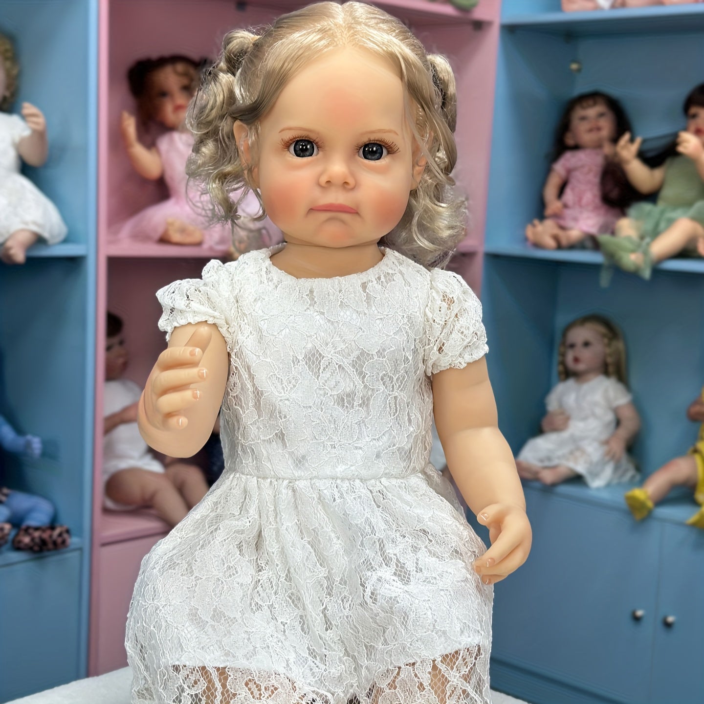 22" Long Hair Rebirth Doll Soft Vinyl Simulative Doll