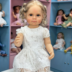22" Long Hair Rebirth Doll Soft Vinyl Simulative Doll