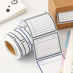 250 Sheets Pull Out Scroll Label Sticky Notes Tearable Memo Blank Tag Stickers
