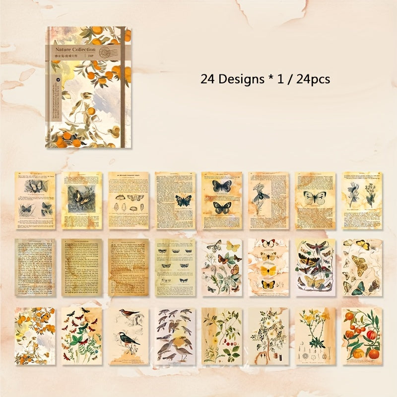 Zircon Series Hand Account DIY Decoration Material Package 24 Sheets