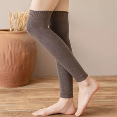 2 Pairs Knitted Leg Warmers Over The Knee Socks Women's Stockings