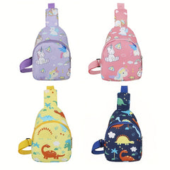 Kids Mini Crossbody Dinosaur Unicorn Nylon Chest Bag