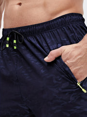 Men's Breathable Shorts With Side Zipper Pockets