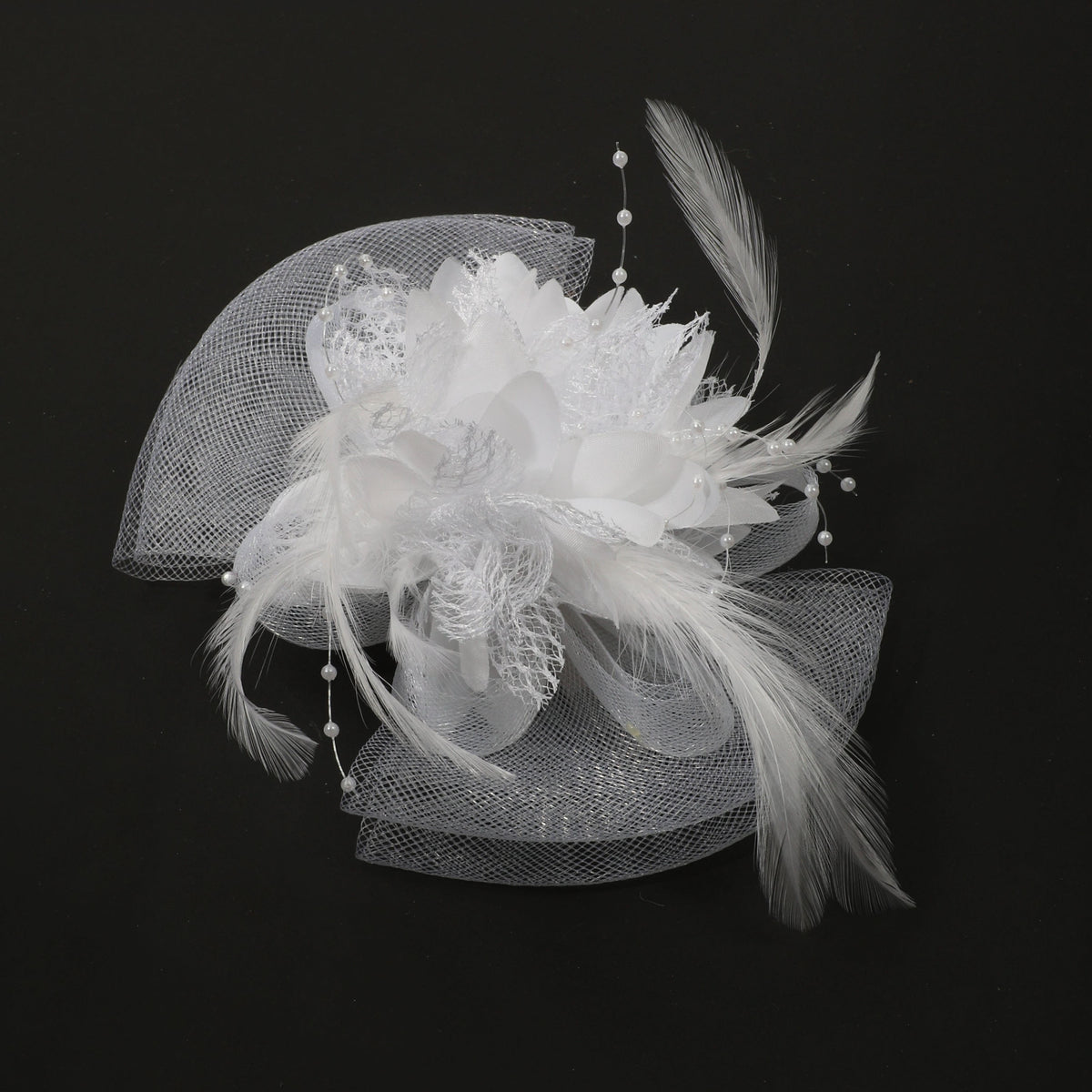 Faux Feather Mesh Head Piece Women's Hair Accessories